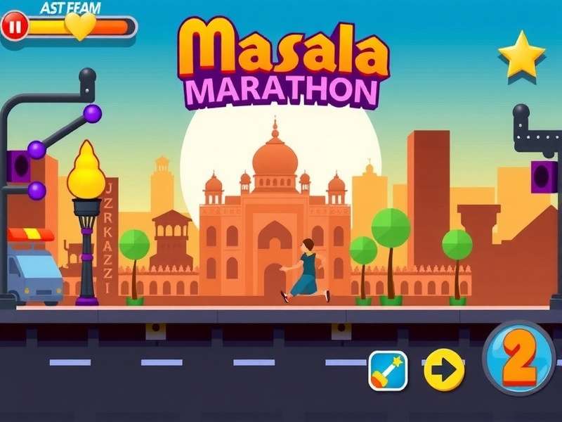 Mumbai Masala Marathon Game Screenshot